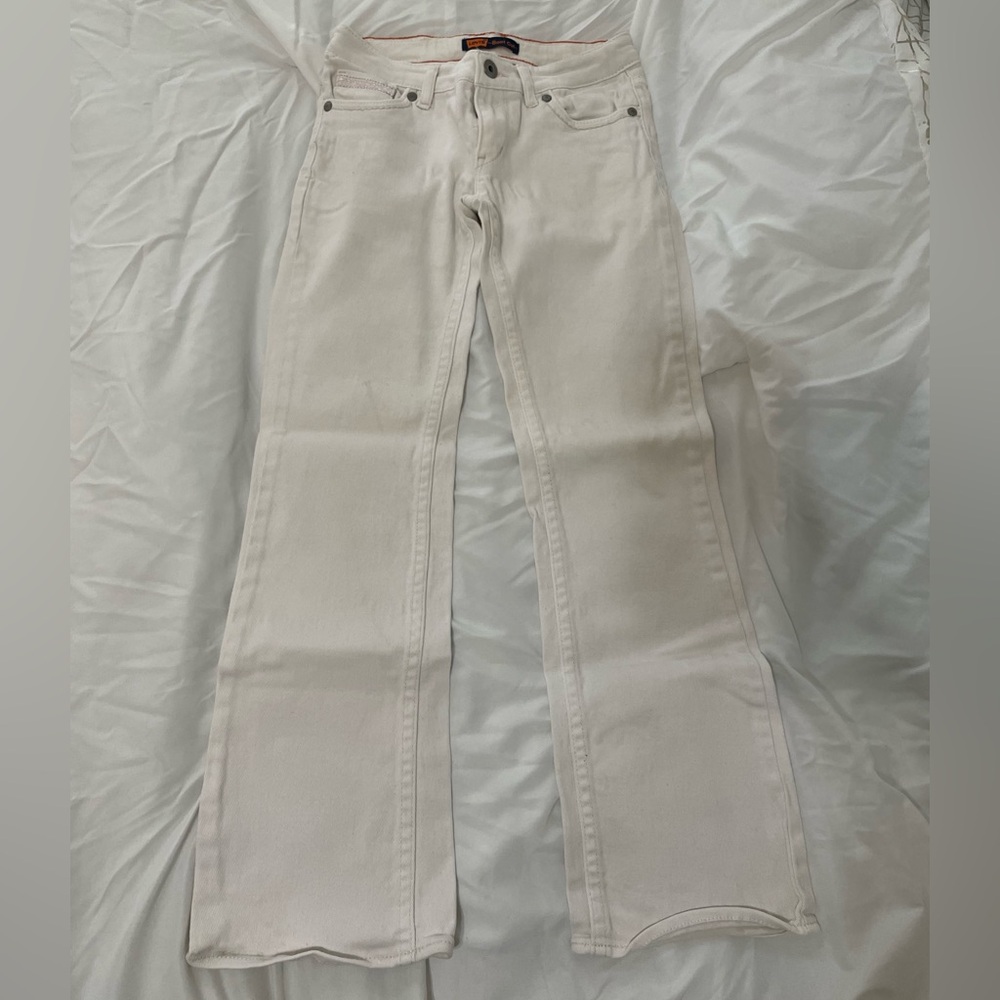 Girls white Levi's bootcut jeans size 10